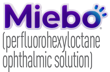 Miebo perfluorohexyloctane ophthalmic solution logo